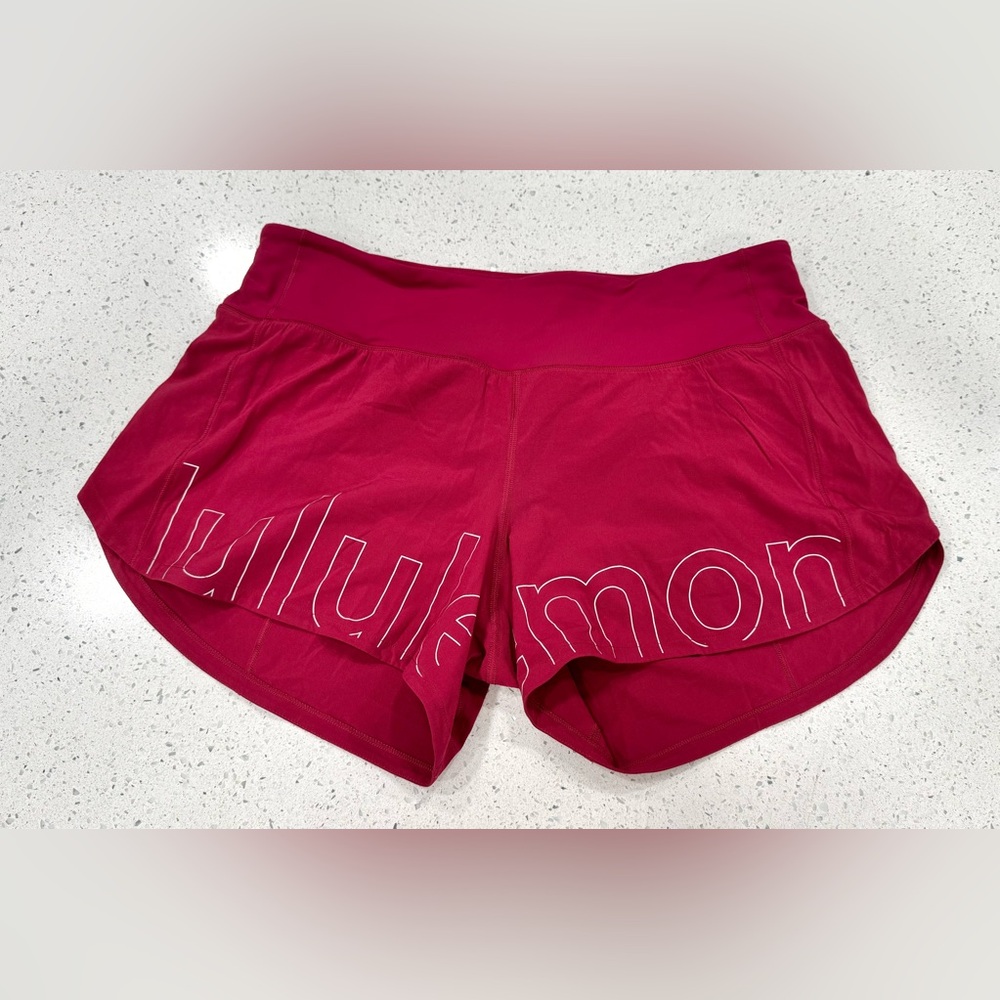 lululemon athletica Women's Athletic running shorts raspberry limited edition 8